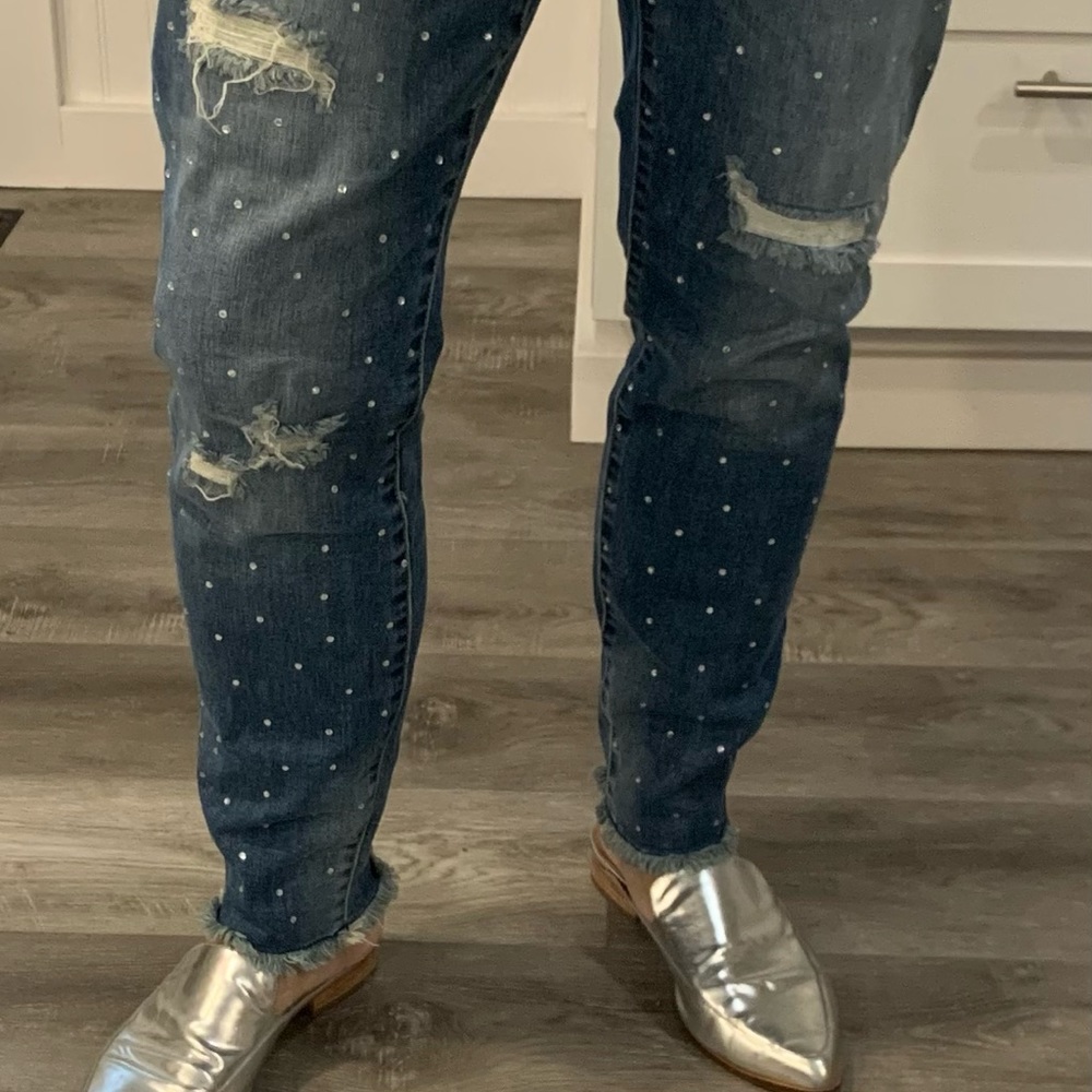Fun bedazzled jeans by INC